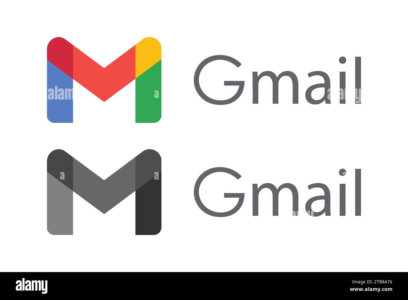 Gmail Logotype Flat Vector Illustration, eps10 Stock Vector