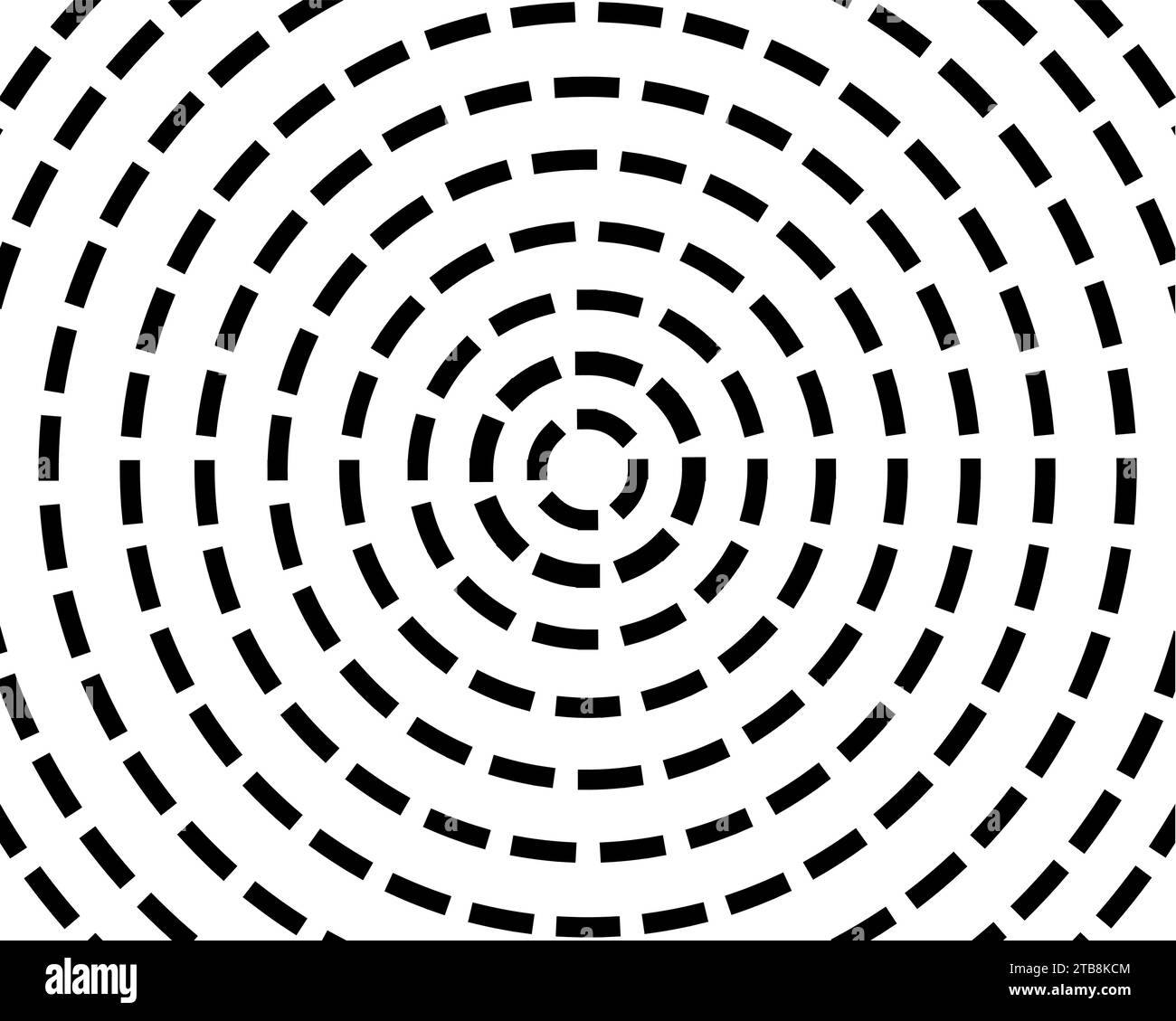 black and white spiral strips  optical illusion background Stock Vector