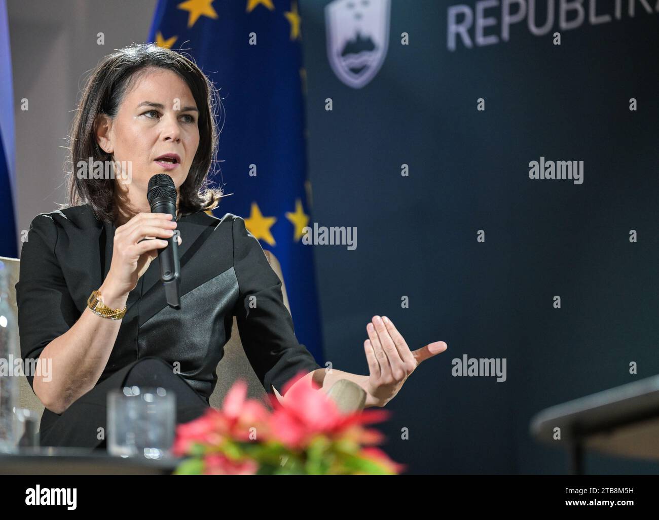 Ljubljana, Slovenia. 05th Dec, 2023. Annalena Baerbock (Alliance 90/The