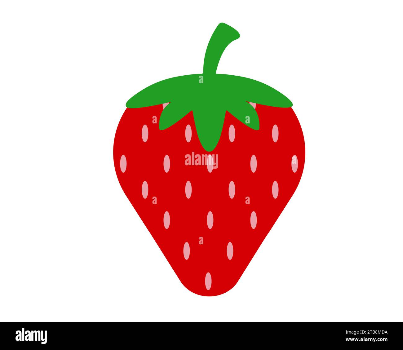 strawberry isolated on white background vector illustration Stock Vector