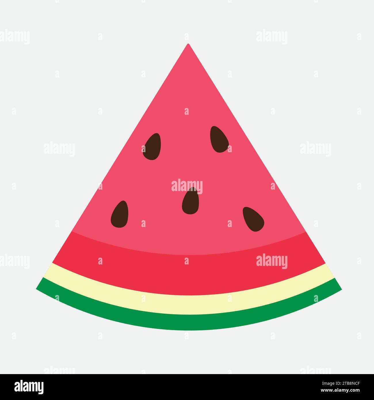 slice of watermelon vector illustration Stock Vector