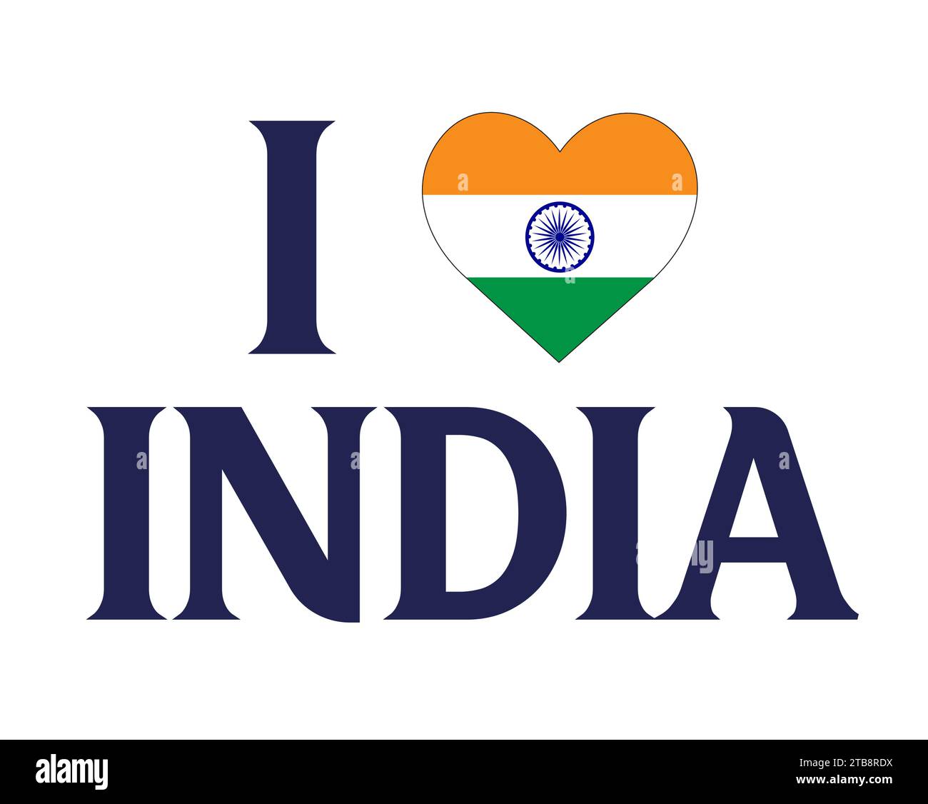 i Love India Vector illustration Stock Vector