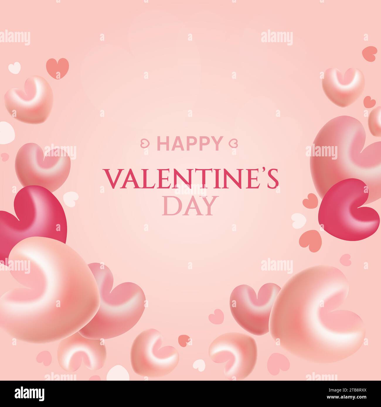 Valentine day flyer, brochure or banner design Stock Vector Image & Art ...