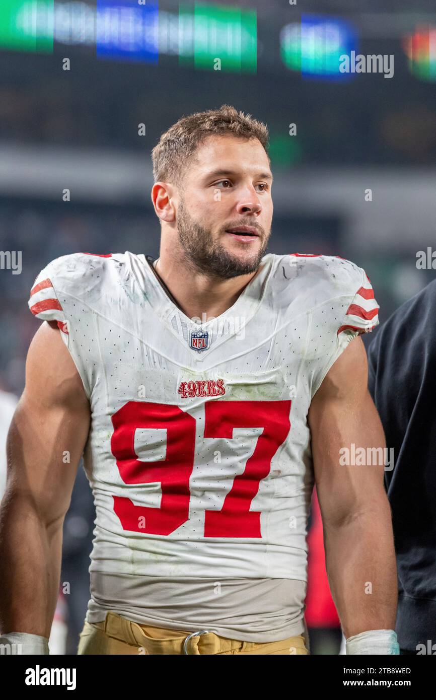 San Francisco 49ers defensive lineman Nick Bosa (97) against the
