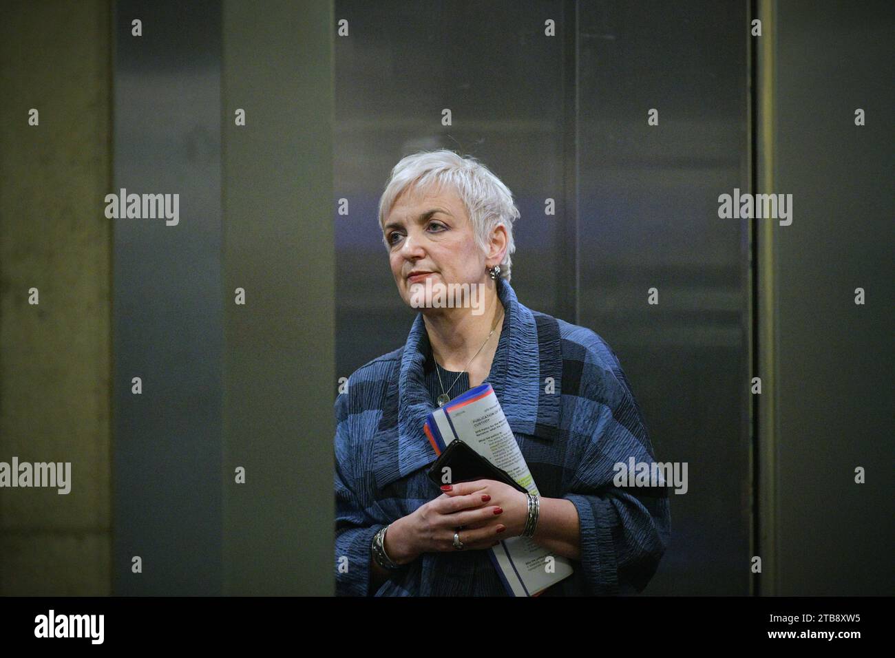Edinburgh Scotland, UK 05 December 2023. Cabinet Secretary for Justice and Home Affairs Angela Constance MSP at the Scottish Parliament. credit sst/alamy live news Stock Photo