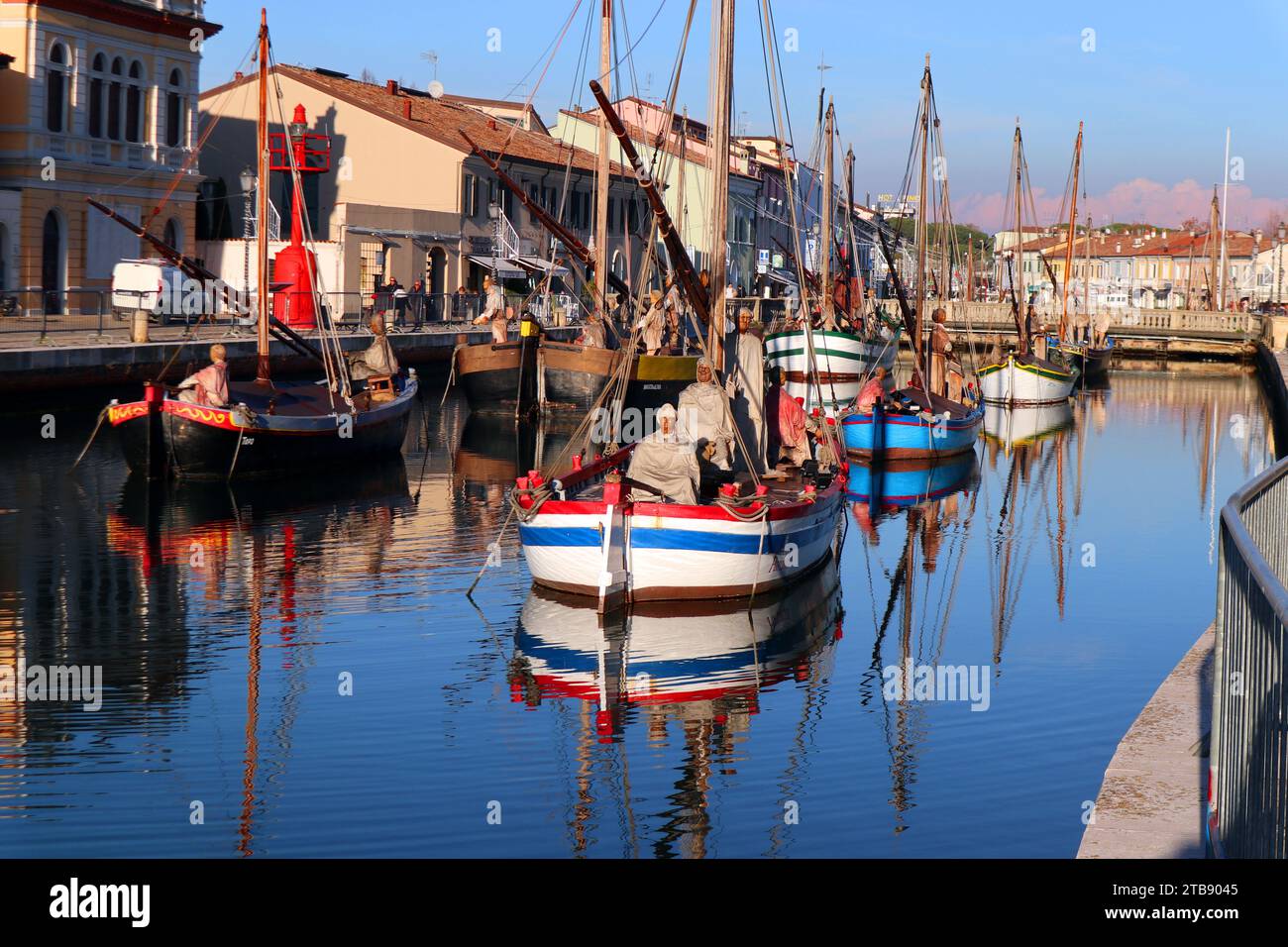 Cesenatico. Canal Port Stock Photo - Alamy