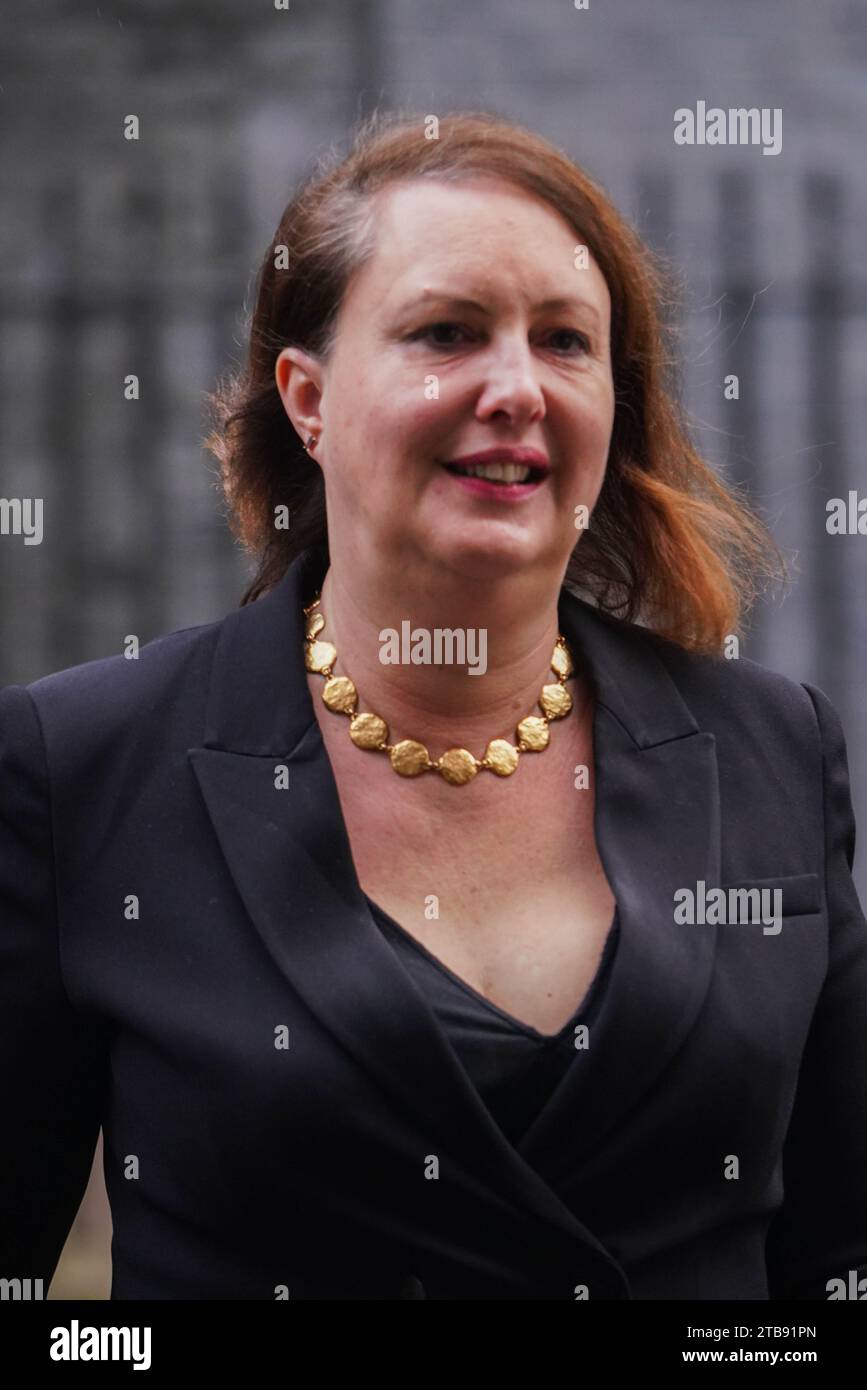 London UK. 5 December 2023. Victoria Prentis, Attorney General leaves