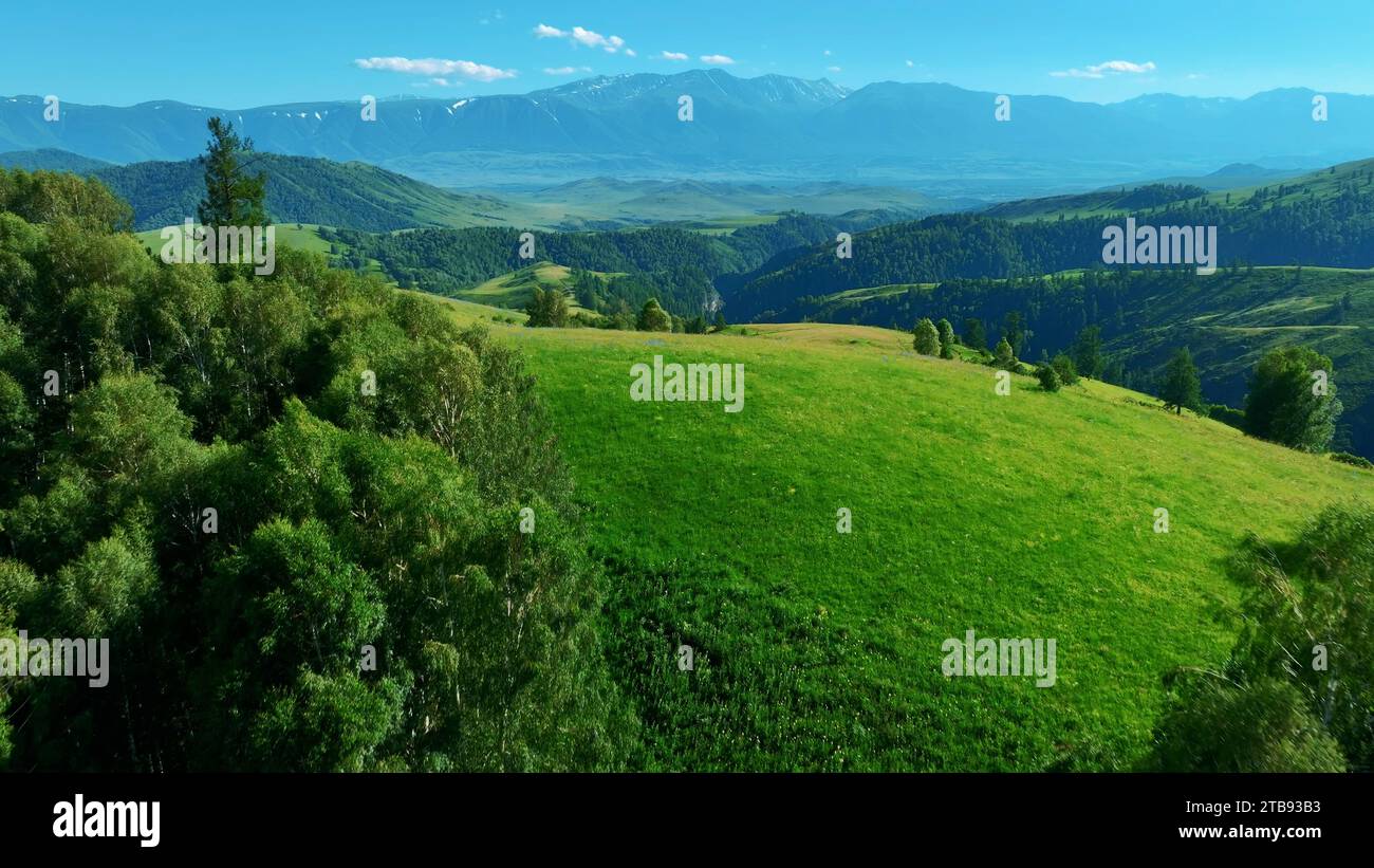 Aerial view green mountains hi-res stock photography and images - Alamy