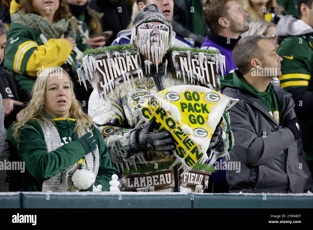 Green Bay Packers fan Jeff Kahlow during an NFL football game Sunday