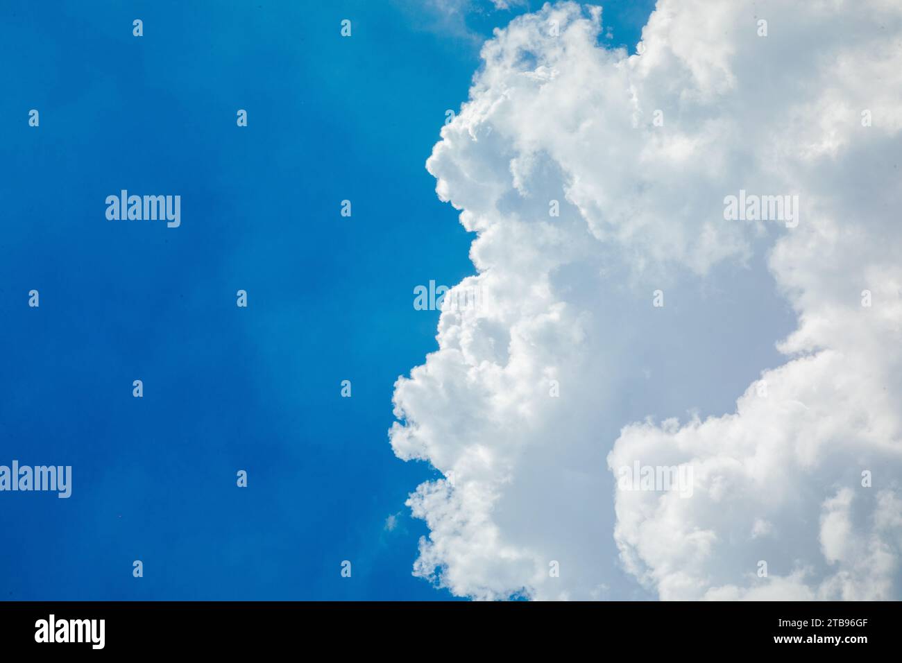 Beautiful blue sky with white clouds Stock Photo