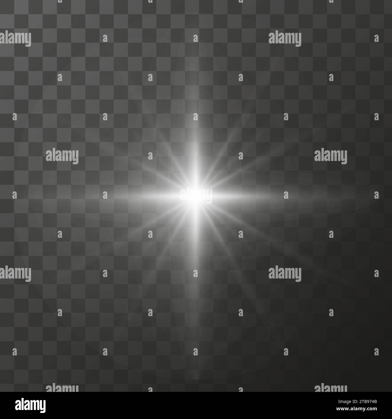Shining star light rays glowing particles. Vector special effect on a ...