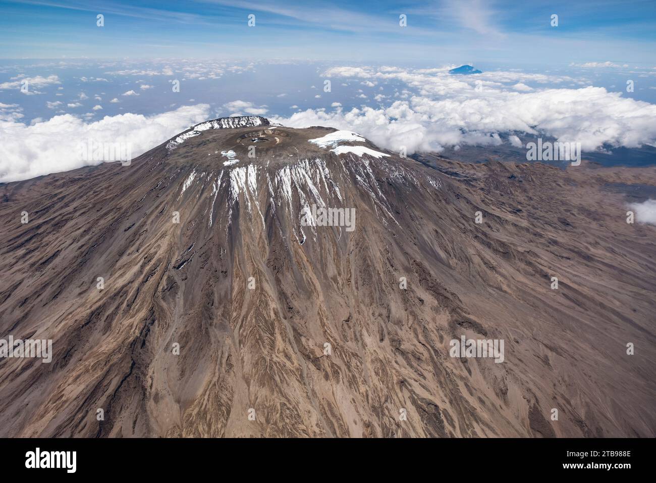 Peak of Mount Kilimanjaro; Tanzania Stock Photo
