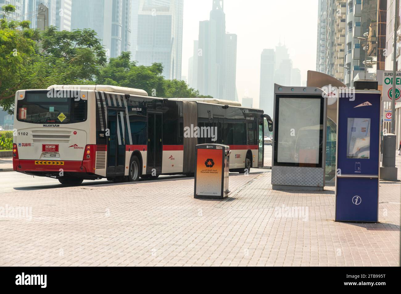 Dubai, United Arab Emirates - June 21, 2023: Road and Transport