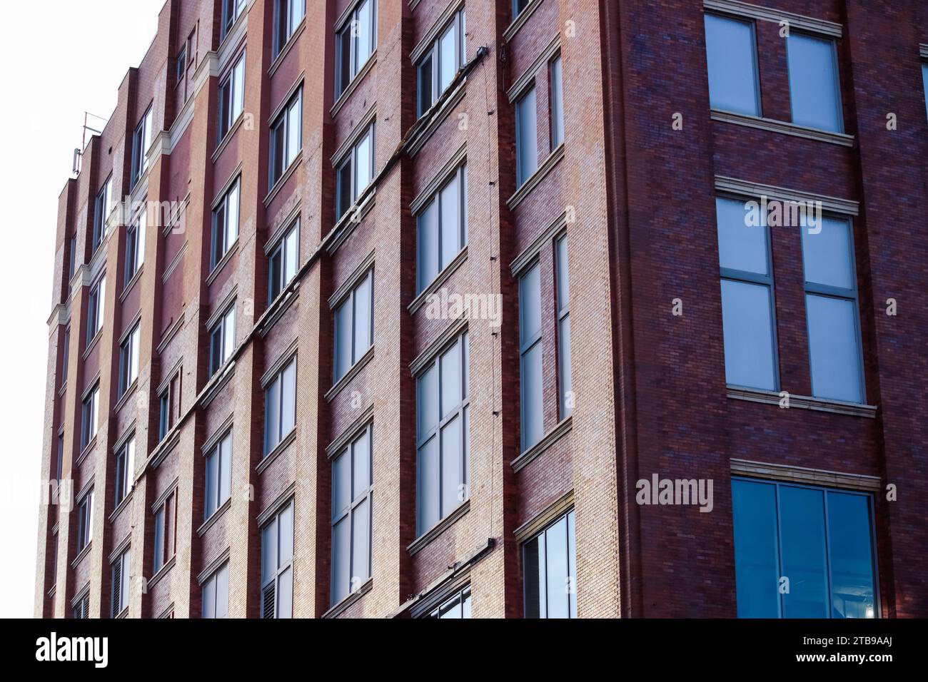 New York City brick building exterior Stock Photo - Alamy