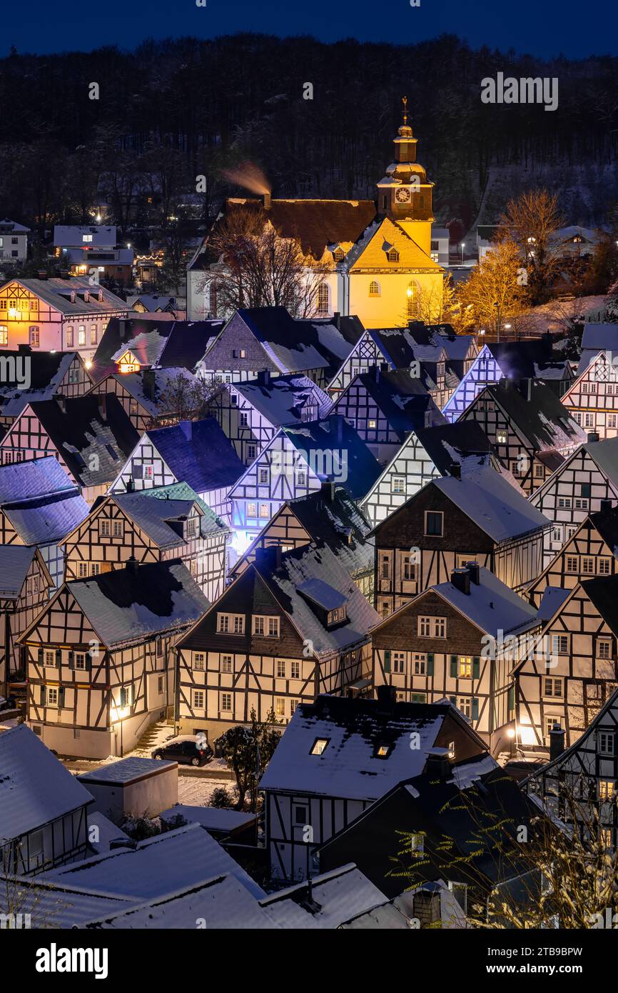 The historic center of Freudenberg in Germany Stock Photo - Alamy