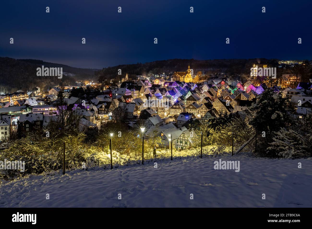 The historic center of Freudenberg in Germany Stock Photo - Alamy