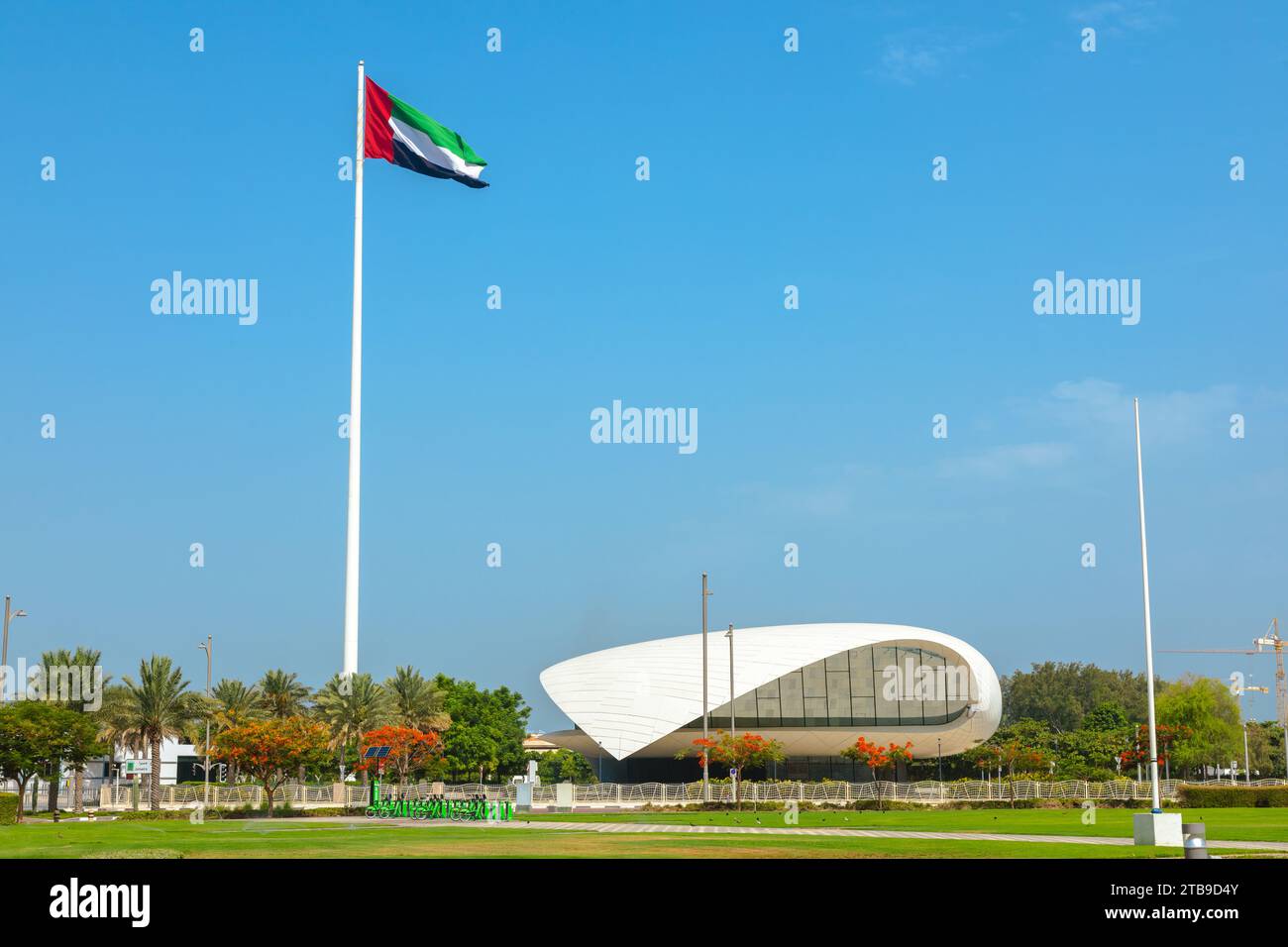 Dubai, United Arab Emirates - June 21, 2023: Etihad Museum in Dubai