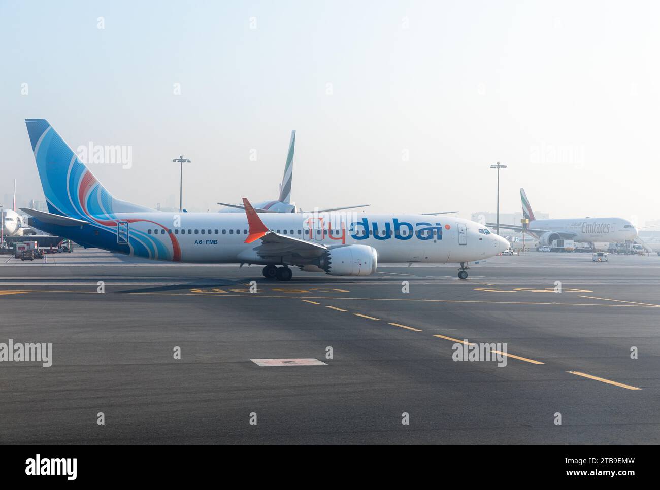 Dubai, United Arab Emirates - October 12, 2023: Fly Dubai plane in the ...