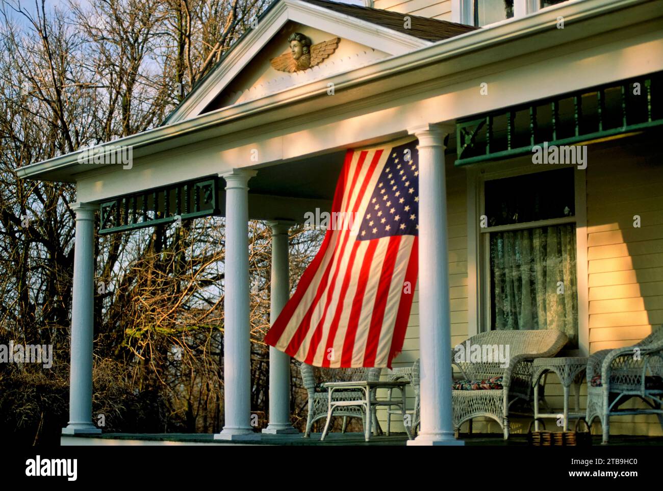 American porch flag hi-res stock photography and images - Alamy