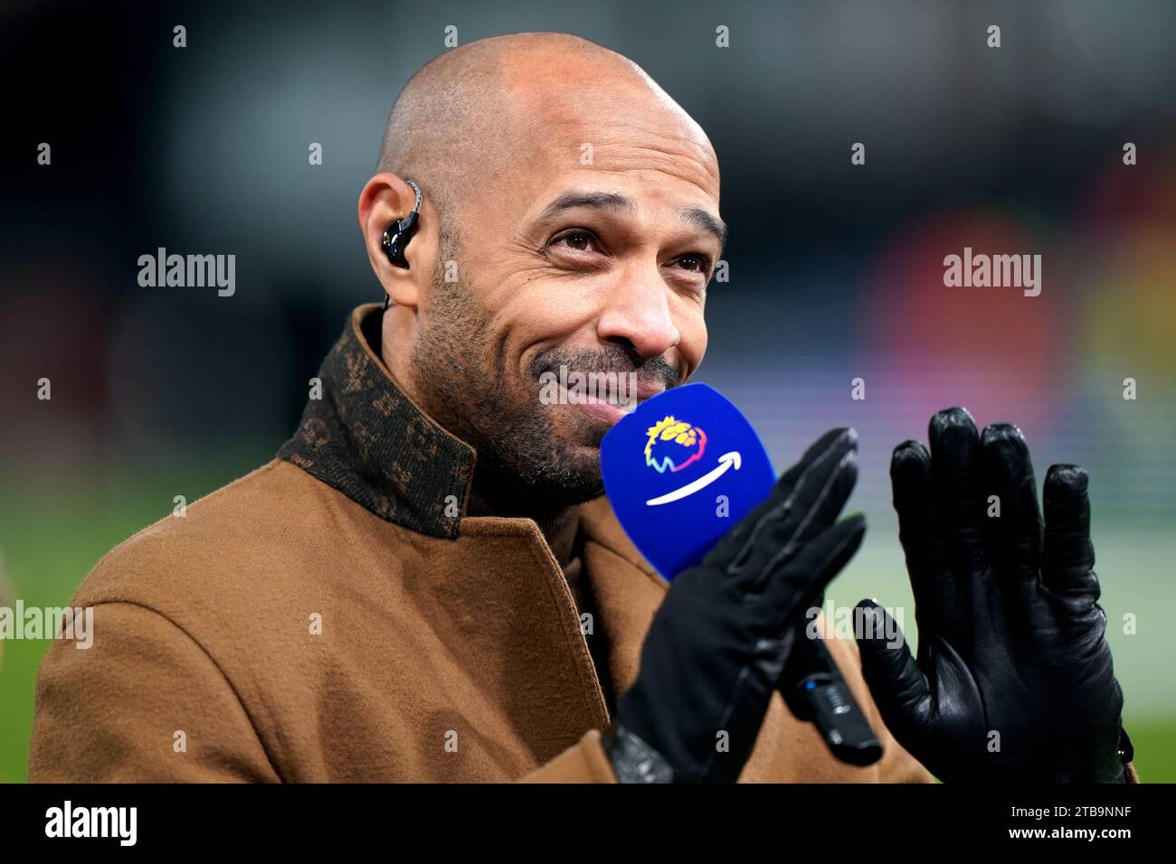 Former Arsenal player Thierry Henry presenting for Amazon Prime before ...