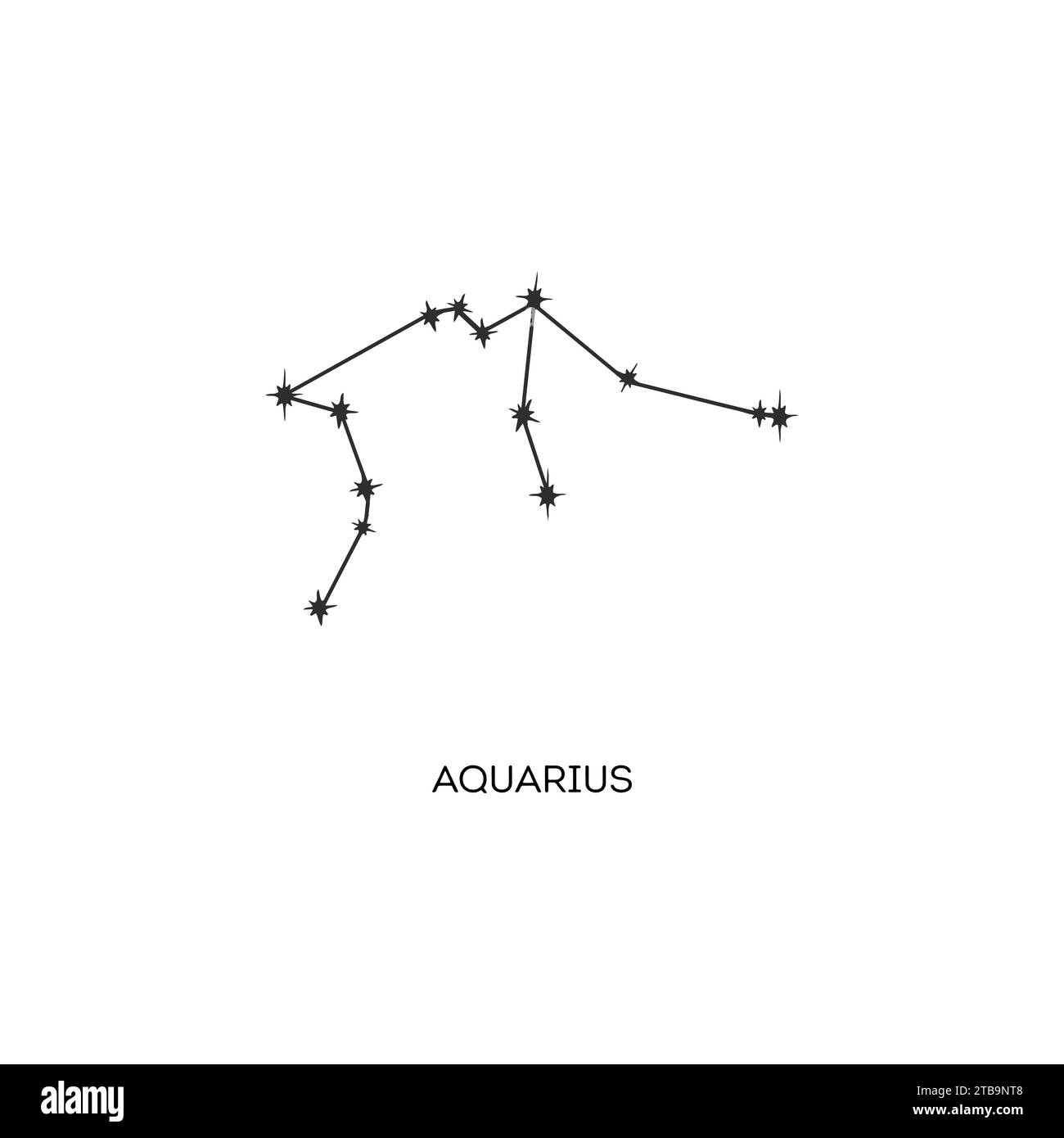 Aquarius constellation vector illustration Stock Vector Image &amp; Art - Alamy