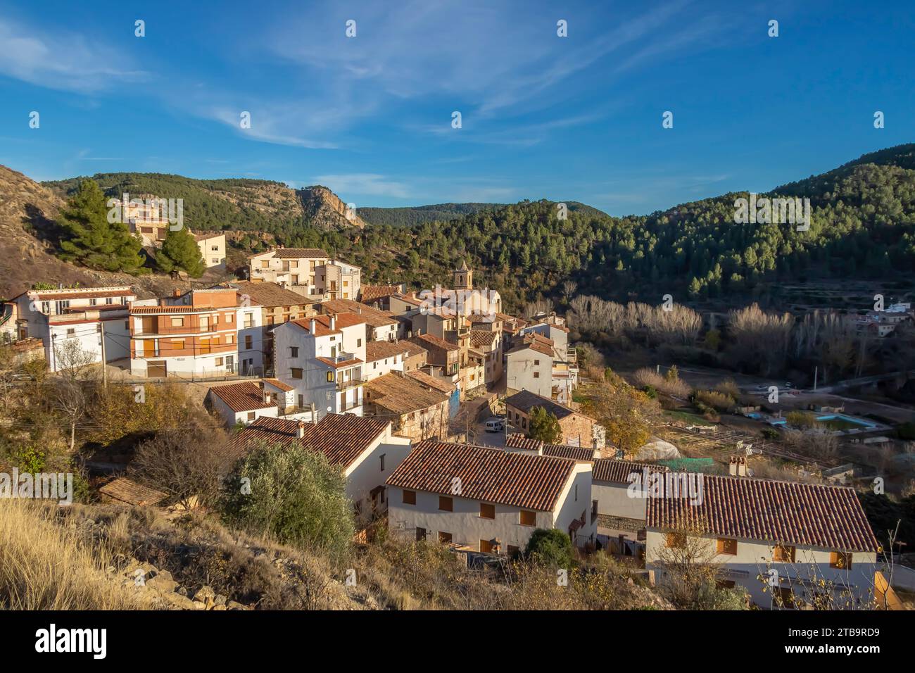 Olba is a small town in Teruel province, Spain. Stock Photo