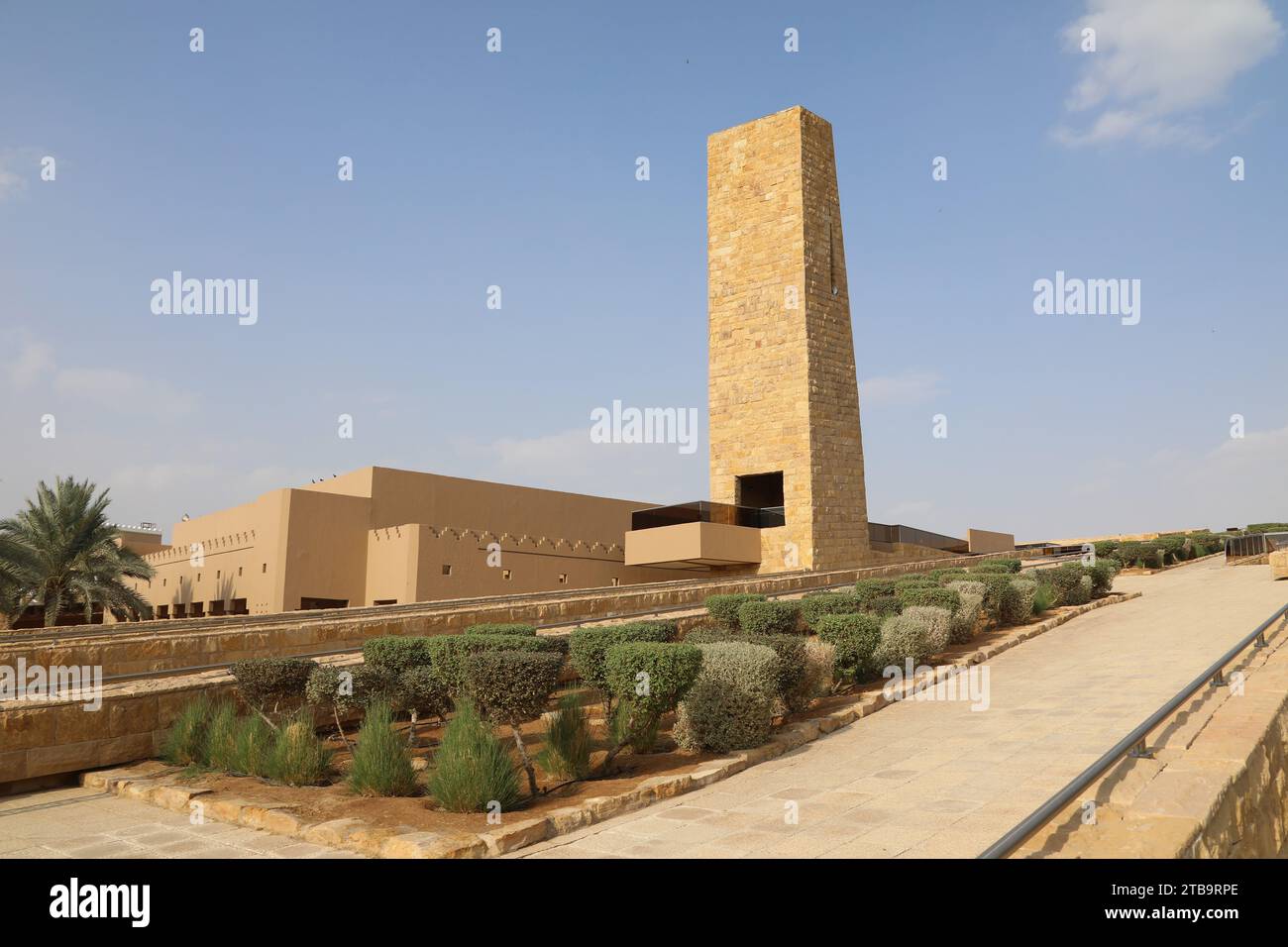 Mosque in the Bujairi district of Diriyah at Riyadh in Saudi Arabia Stock Photo