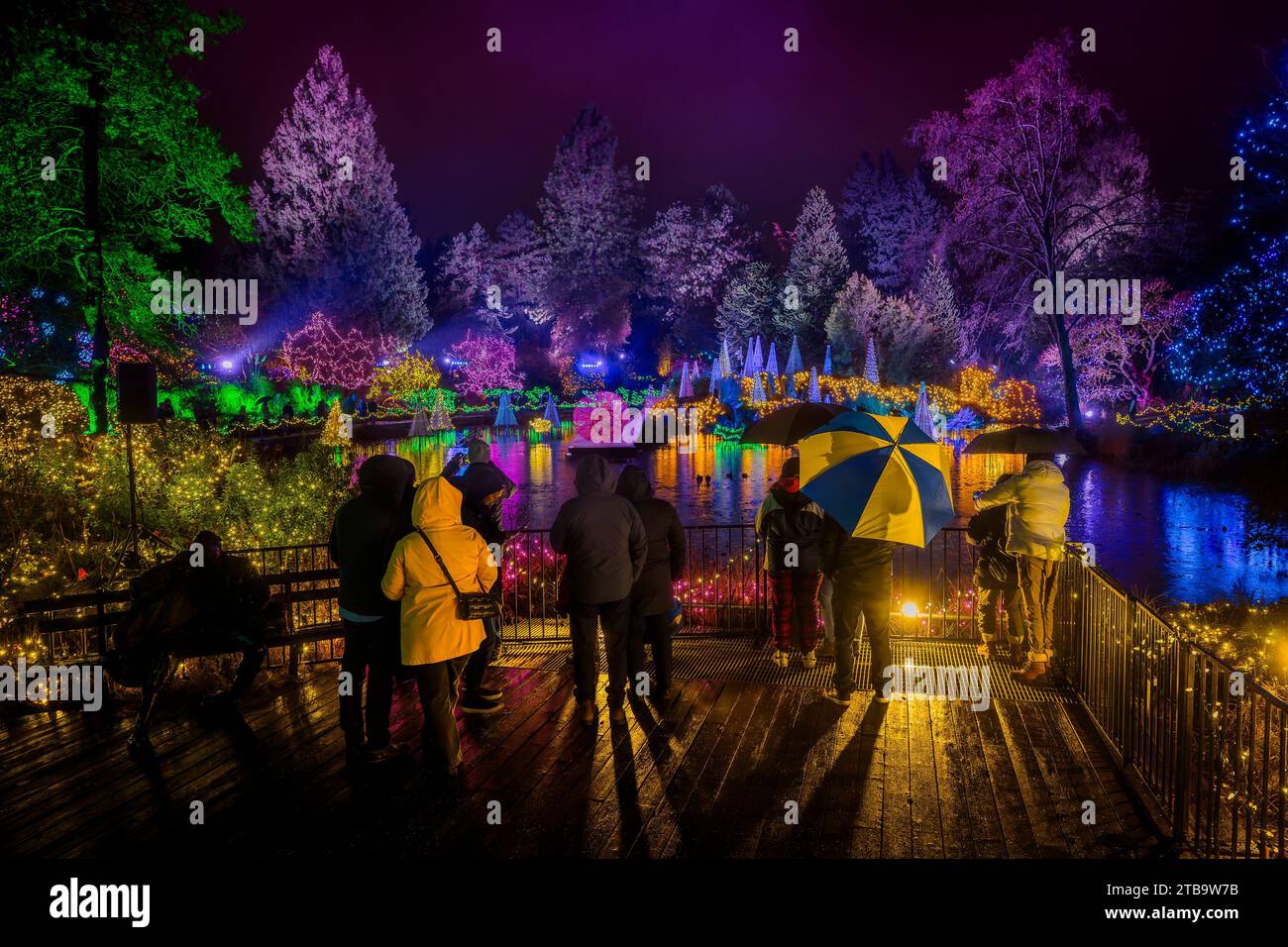 Vandusen botanical garden light festival hires stock photography and