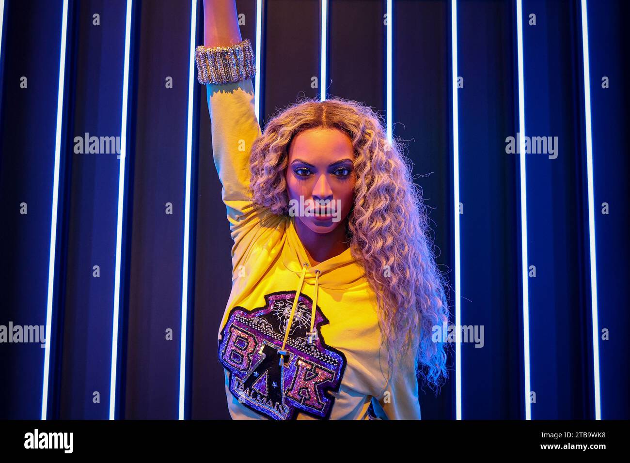 Beyonce's wax statue in Madame Tussauds museum in London Stock Photo ...