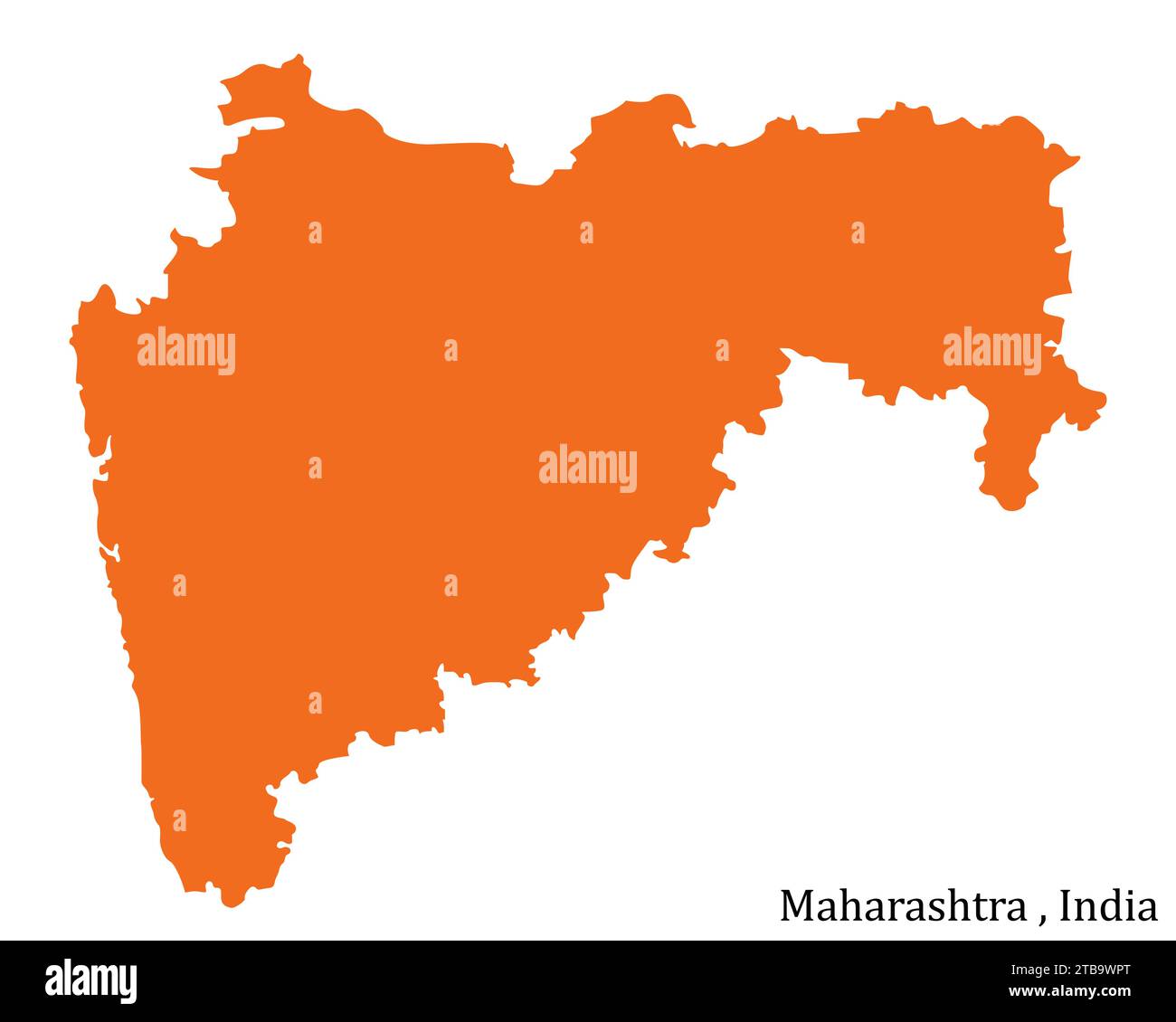 Map of maharashtra hires stock photography and images Alamy