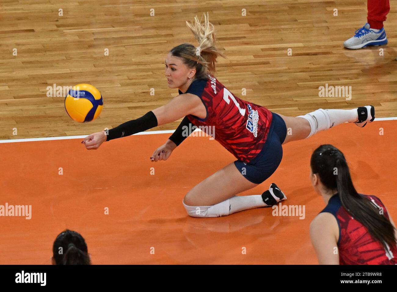 Brno, Czech Republic. 05th Dec, 2023. Ana Jaksic of Crvena Zvezda in