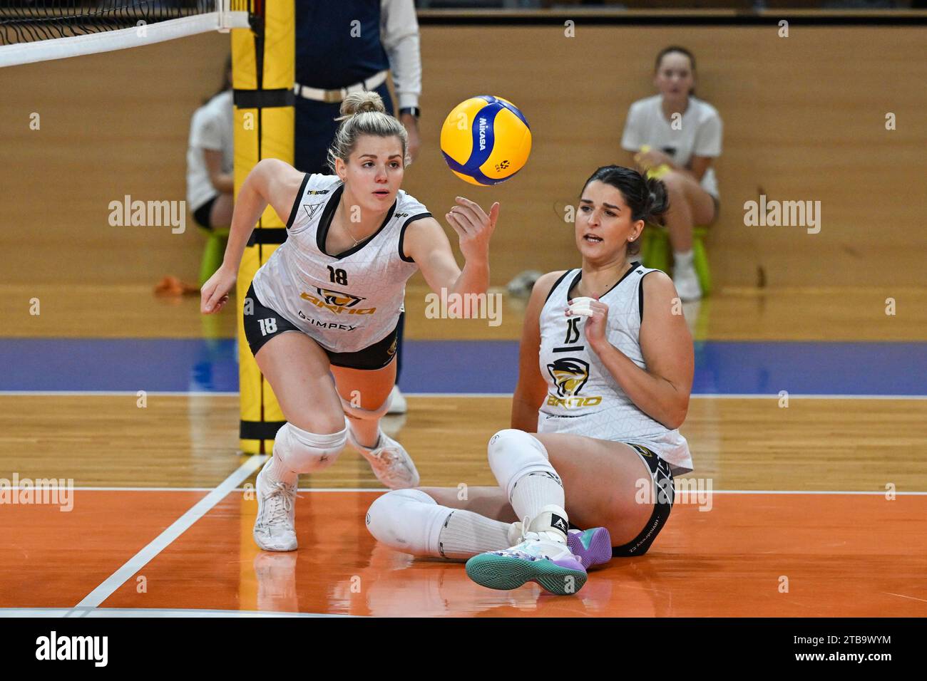 Brno, Czech Republic. 05th Dec, 2023. Pavla Smidova, left, and Ivona ...