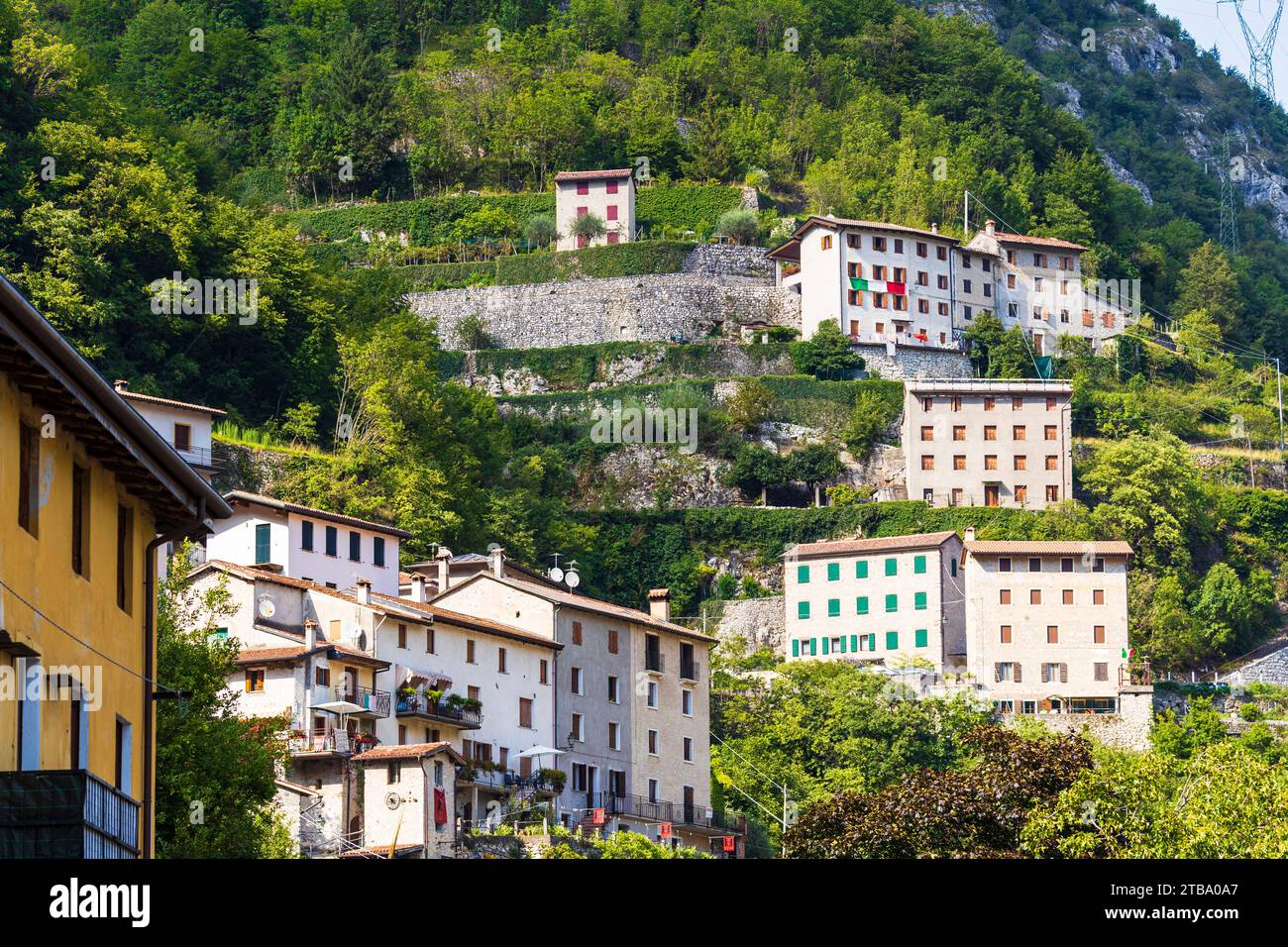 Italy Veneto Brenta Valley - Valstagna - Contrada Mori Stock Photo
