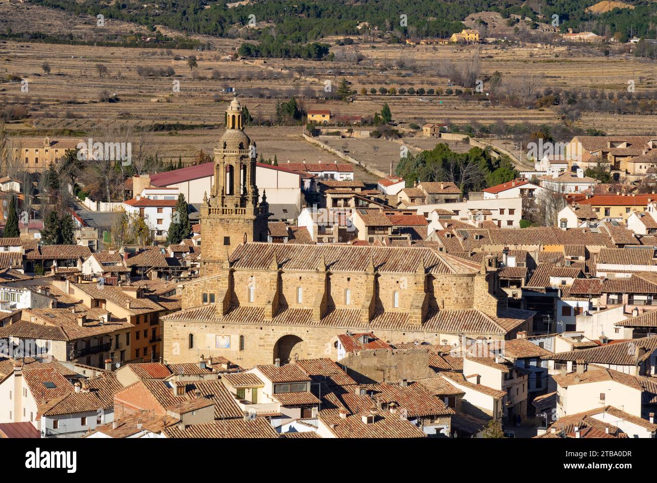 Rubielos de Mora is a landmark small town in Teruel province, Spain. Stock Photo