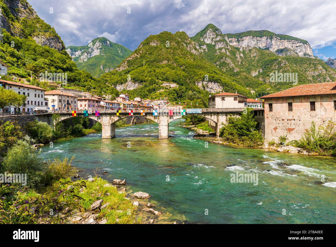 Italy Veneto Brenta Valley -Valstagna Stock Photo