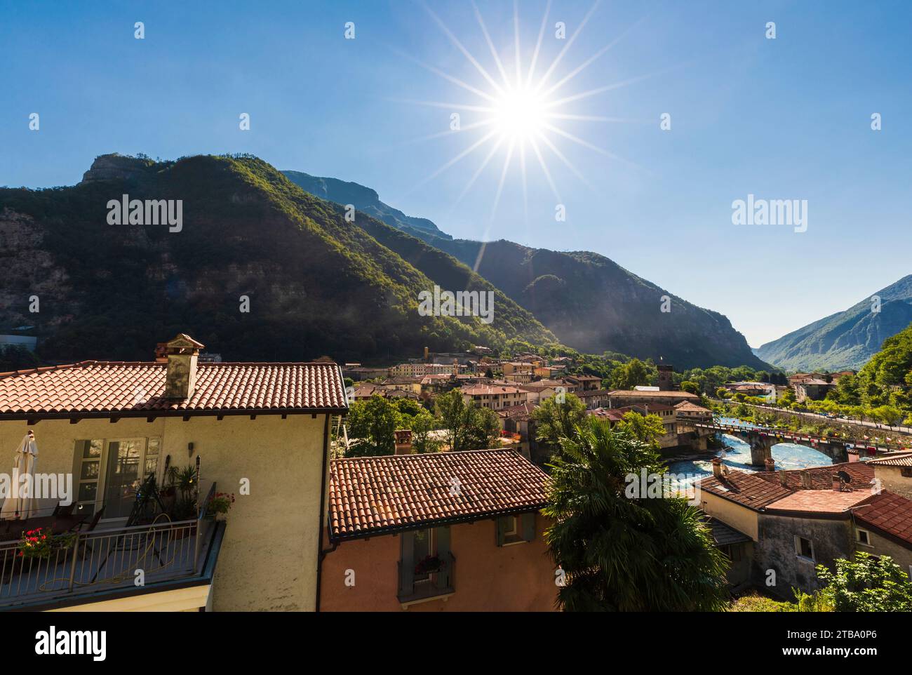 Italy Veneto Brenta Valley - Valstagna Stock Photo