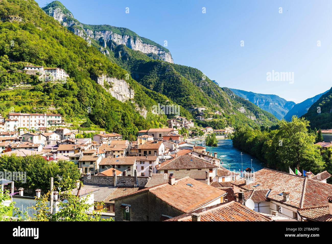Italy Veneto Brenta Valley - Valstagna Stock Photo