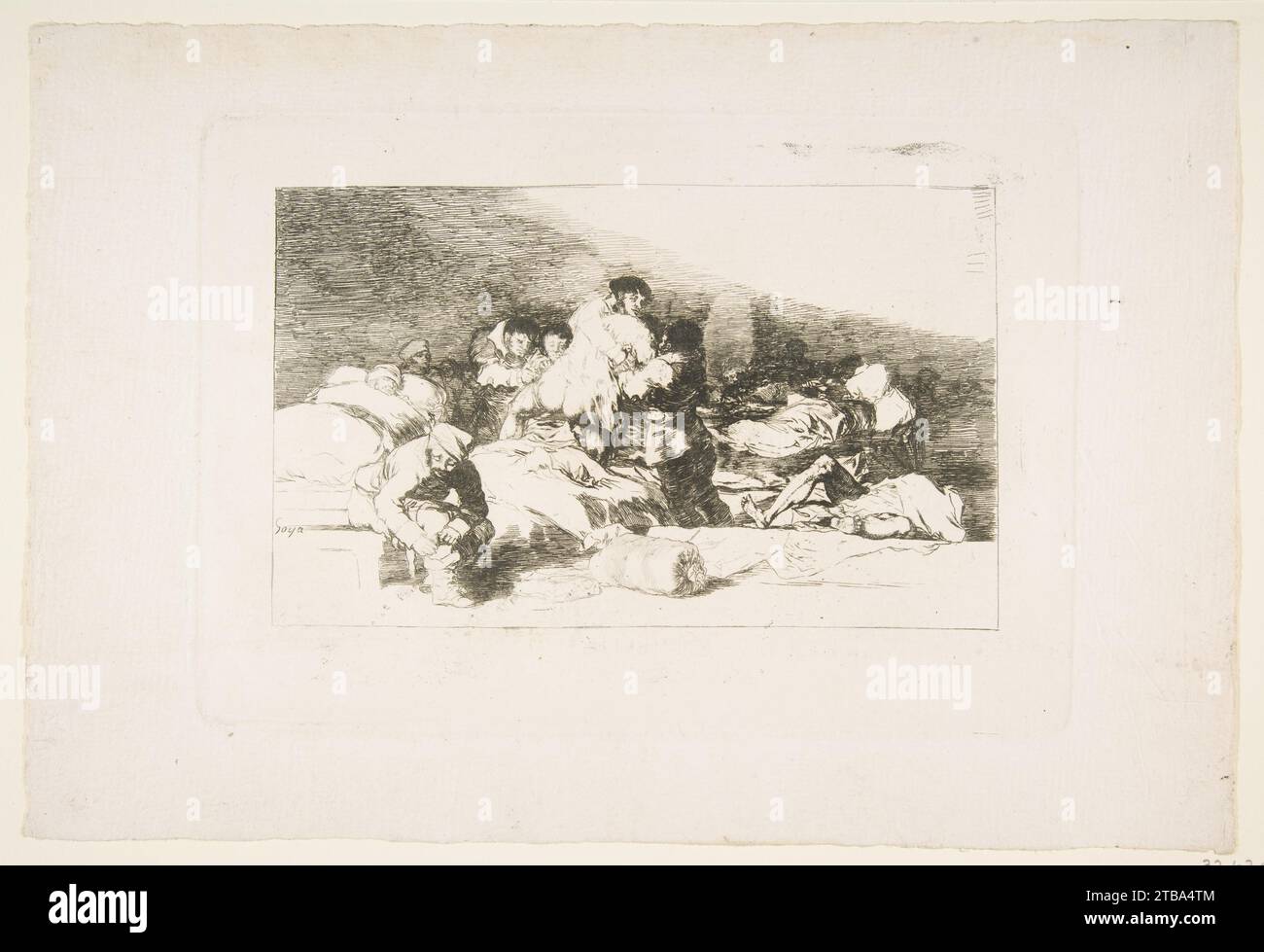 Plate 25 from 'The Disasters of War' (Los Desastres de la Guerra): 'These too' (Tambien estos) 1932 by Goya (Francisco de Goya y Lucientes) Stock Photo