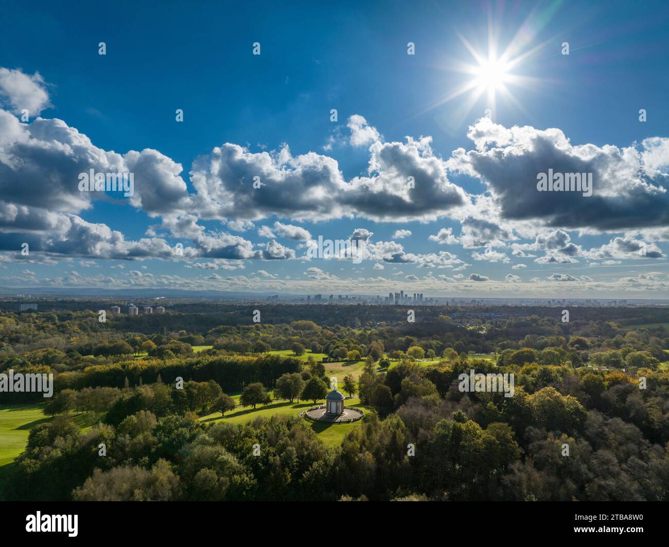 Aerial Photograph, Heaton Park 8 Stock Photo