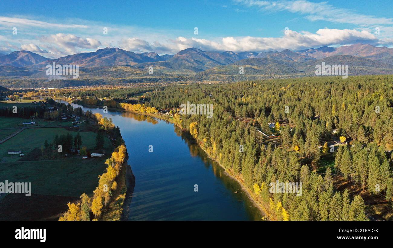 Aerial united states kootenai river hi-res stock photography and images ...
