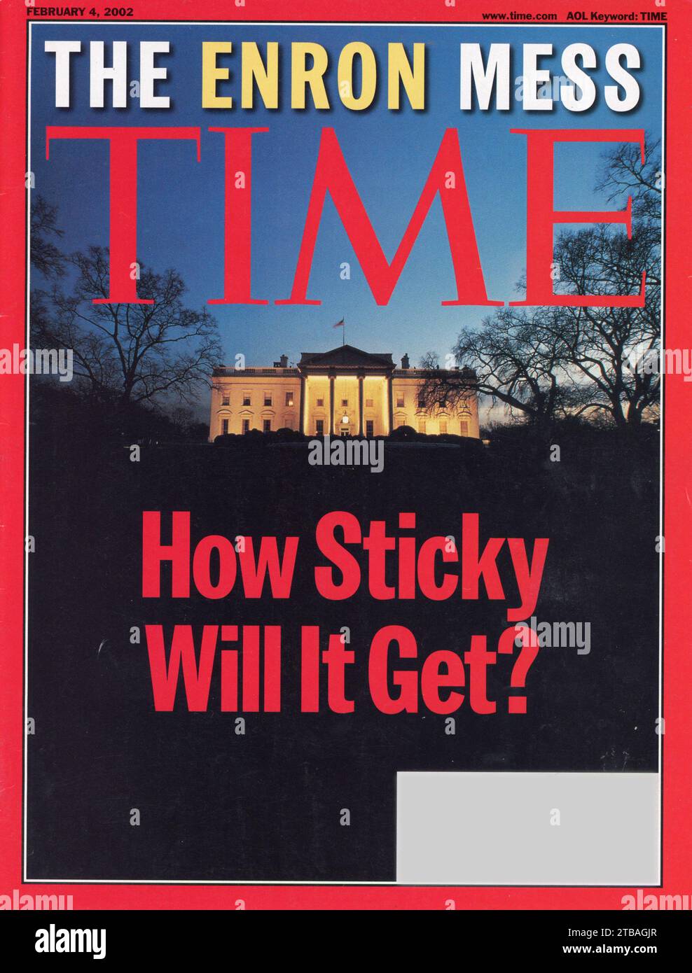 Vintage 'Time' magazine 4 February 2002 issue Cover, USA Stock Photo