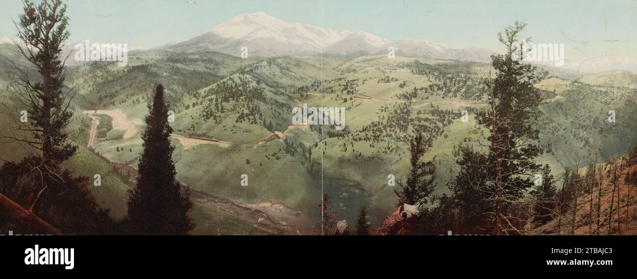 Marshall Pass, Rocky Mountains, Saguache County, Colorado 1899. Stock Photo