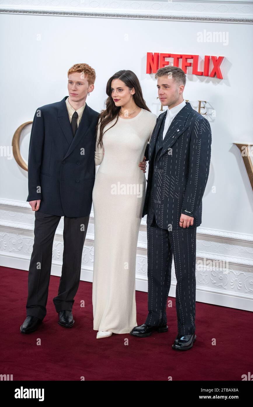 London, UK. 05th Dec, 2023. Luther Ford, Meg Bellamy, and Ed McVey