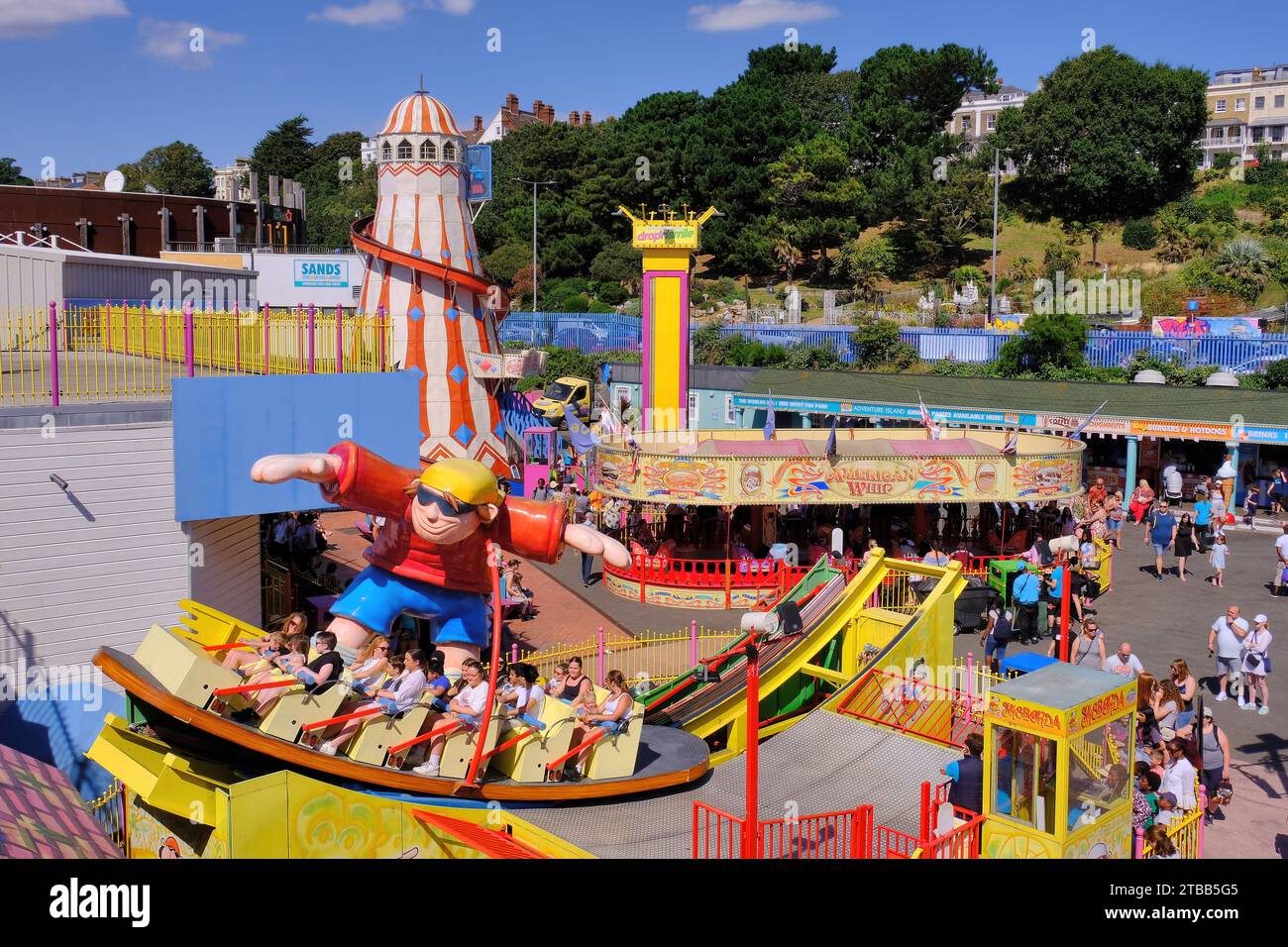 Southend-on-Sea: Colourful Adventure Island amusement theme park in Southend-on-Sea, Essex, England, UK Stock Photo