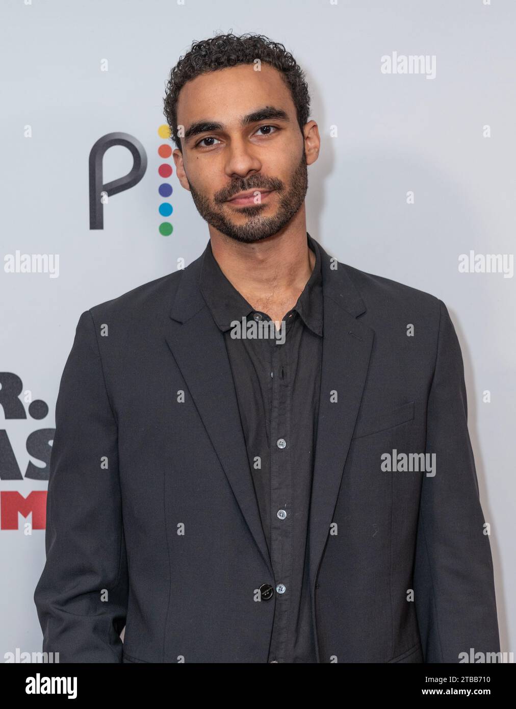 Austin Scott attends 'Mr. Monk's Last Case: A Monk Movie' premiere at Metrograph in New York on December 5, 2023 Stock Photo