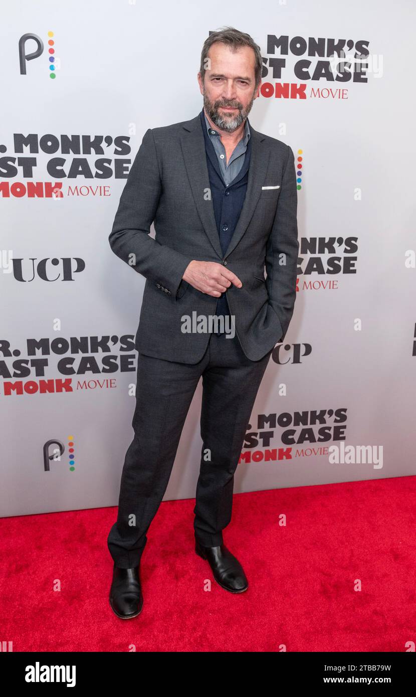 James Purefoy attends 'Mr. Monk's Last Case: A Monk Movie' premiere at Metrograph in New York on December 5, 2023 Stock Photo
