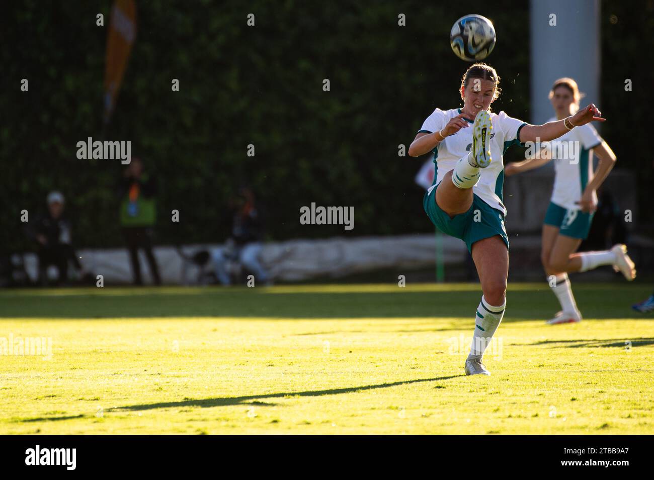 Bogota, Colombia. 05th Dec, 2023. New Zealand's Kate Taylor during the second international friendly match between Colombia's national female team (1) and New Zealand (0), in Bogota, Colombia, December 5, 2023. Photo by: Sebastian Barros/Long Visual Press Credit: Long Visual Press/Alamy Live News Stock Photo