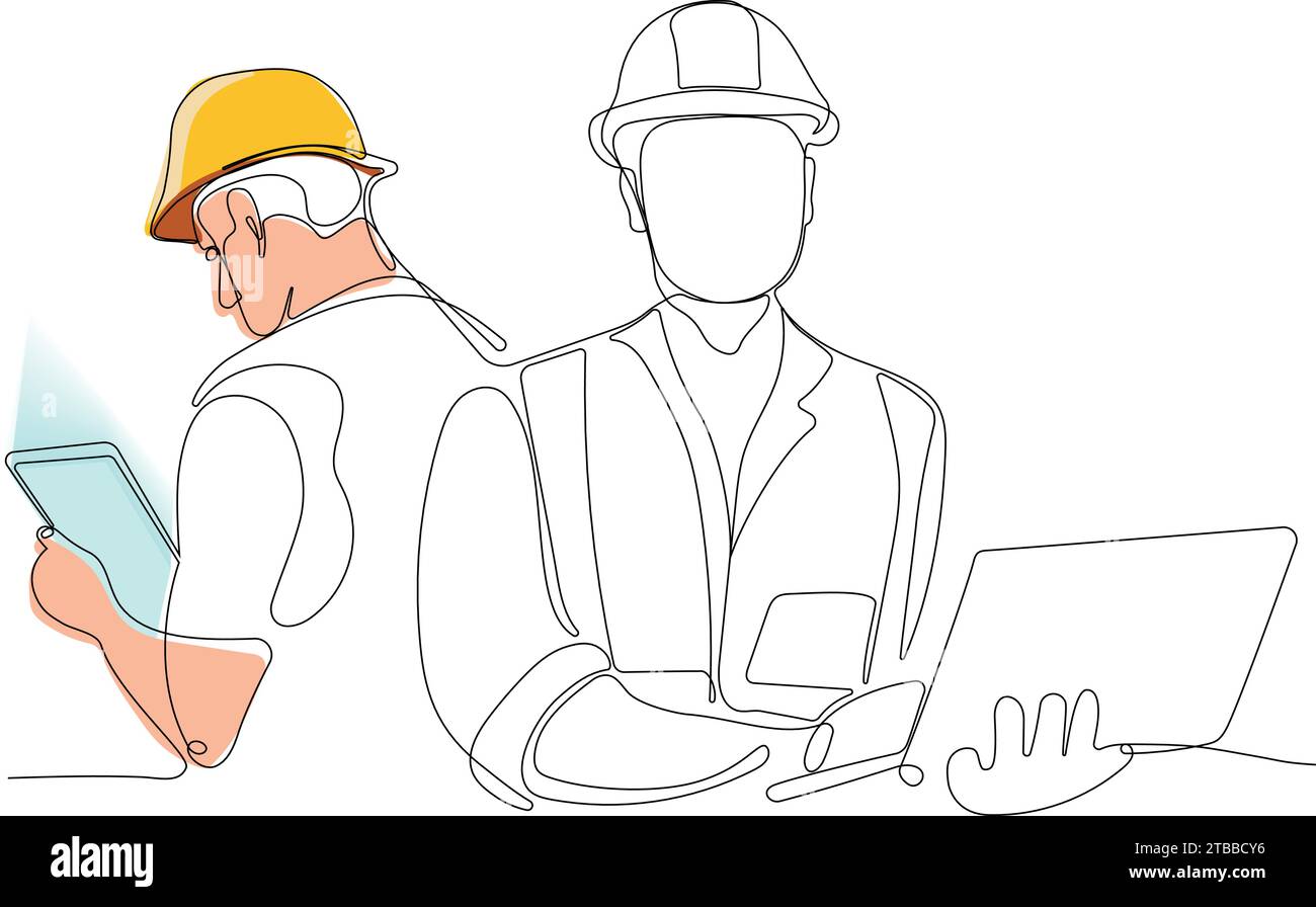 Thoughtful businessman working project Stock Vector Images - Alamy