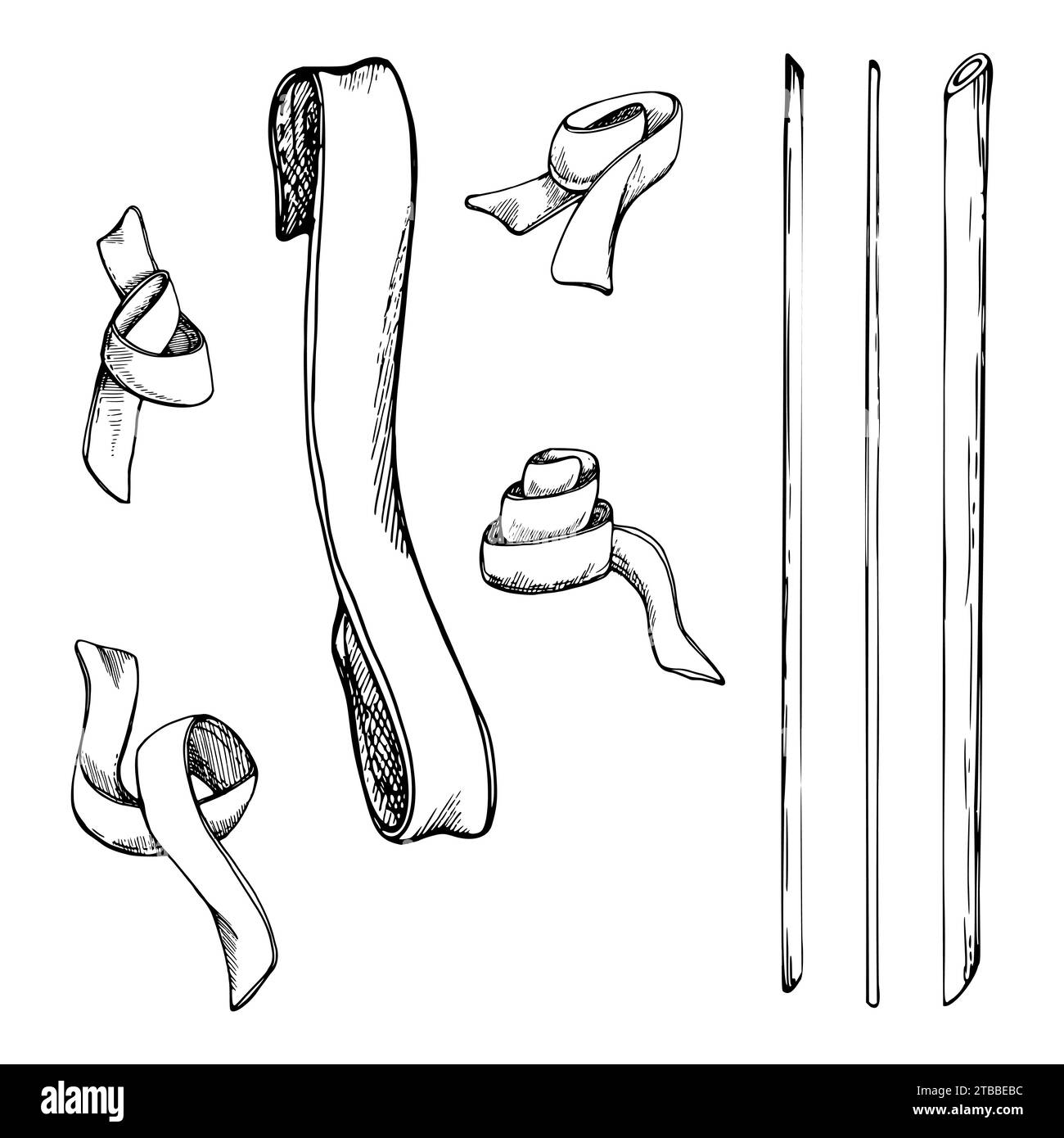 Hand drawn vector ink illustration. Pasta Italian cuisine spaghetti ...