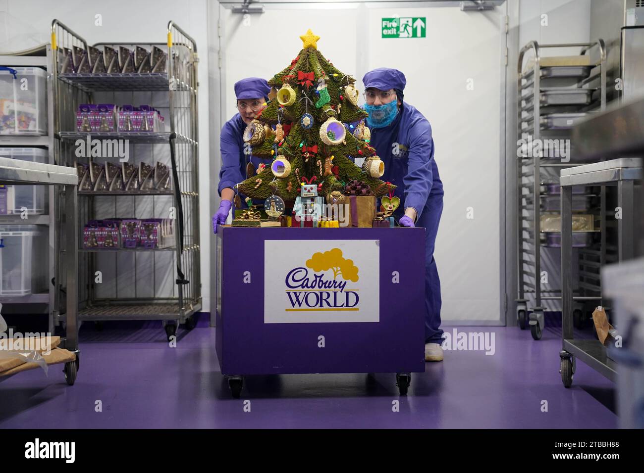 Cadbury World chocolatiers put the finishing touches to this years ...